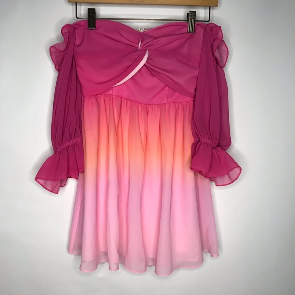 Lovers + Friends | Camila Ombre Off Shoulder Dress - Picture 3 of 10